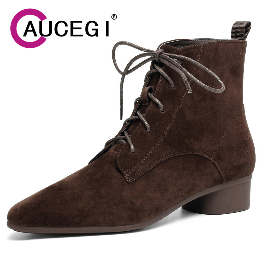 Aucegi Sepatu Bot Ankle Sederh - Leather Work For Kids ulasan dan harga