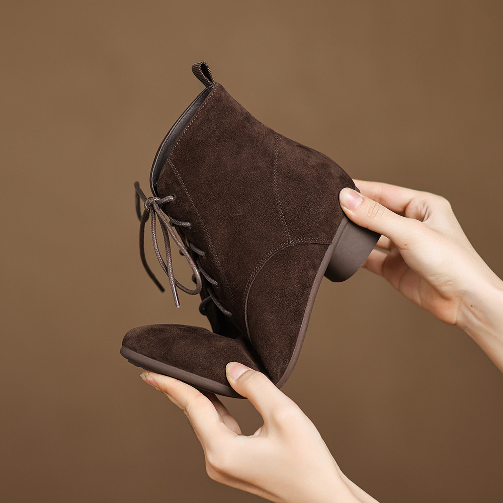 Aucegi Sepatu Bot Ankle Sederh - Leather Work For Kids ulasan dan harga