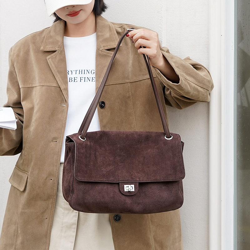 Tas Selempang Kulit Suede Asli - Leather Work Handbags For Women ulasan dan harga