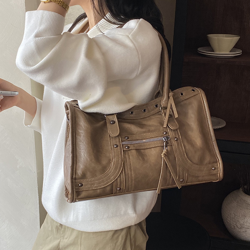Tas Tangan Sepeda Motor Retro  - Leather Work Handbags For Women ulasan dan harga