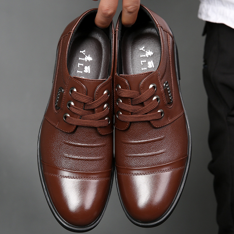Sepatu Bisnis Formal Kulit Asl - Leather Work Oxfords ulasan dan harga