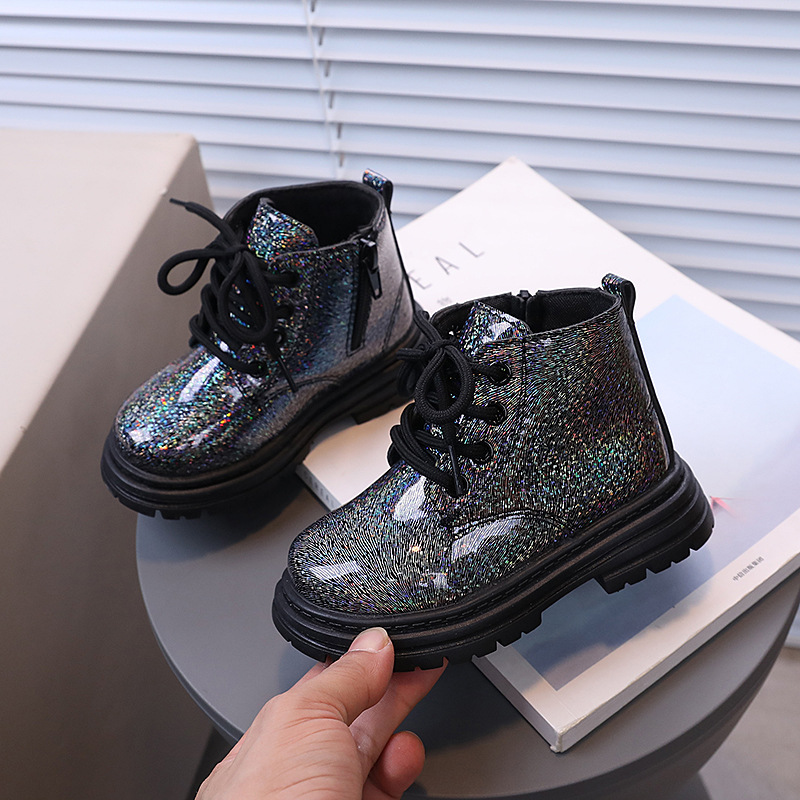 Sepatu Bot Pendek Kulit PU Ber - Leather Work For Kids ulasan dan harga