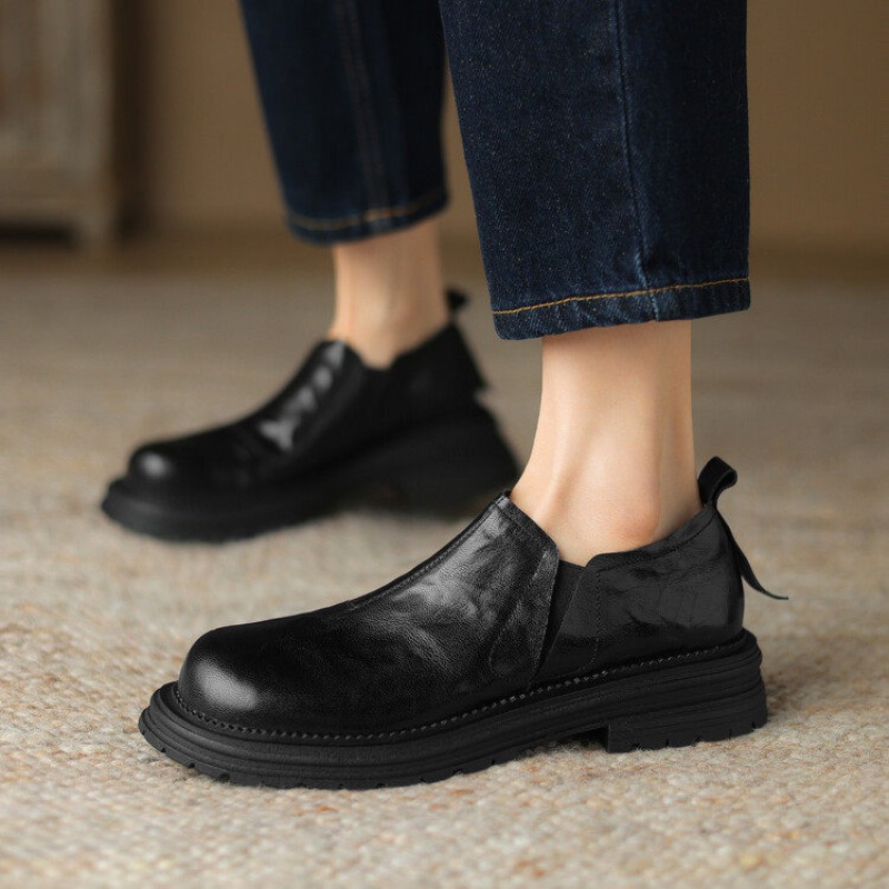 Sepatu Kulit Asli Wanita Model - Leather Work Oxfords ulasan dan harga