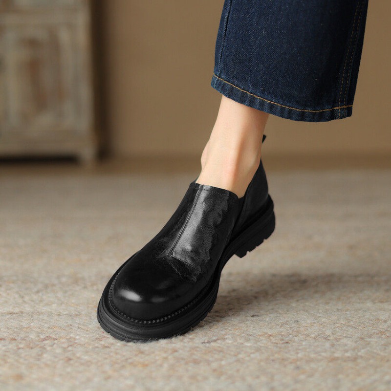 Sepatu Kulit Asli Wanita Model - Leather Work Oxfords ulasan dan harga